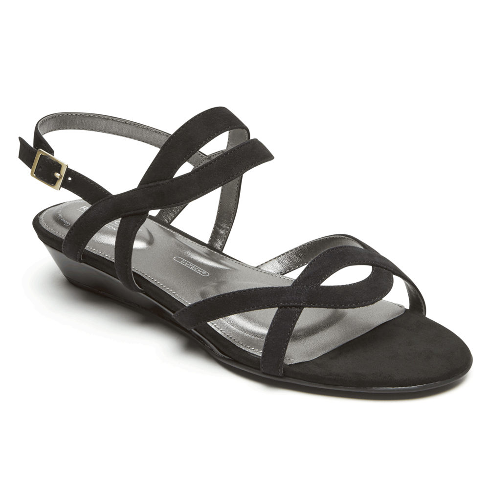 Rockport Womens Total Motion Zandra Slingback - Sandals Black - UEL028965